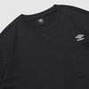 UMBRO Pocket Cotton Long Sleeve T-Shirt Black Ur121Crl11