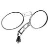 2Pcs Motorcycle Modified Round Rearview Mirror Chrome Rear View Side Mirrors