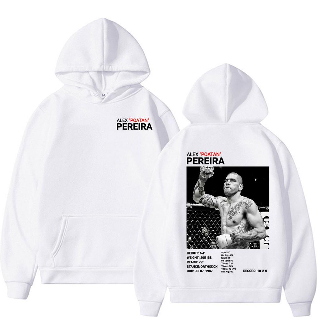 Limited Alex Pereira Poatan Graphic Hoodies Men Women Fashion Vintage Oversized Hoodie Long Sleeve Sweatshirt