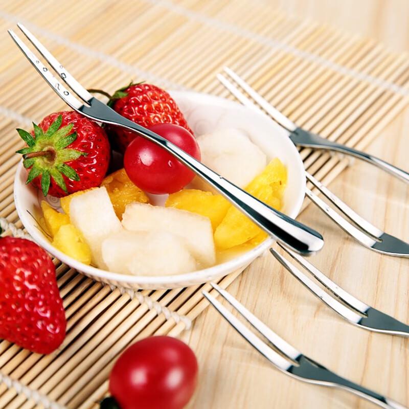 Premium 10-Piece Stainless Steel Fruit Fork Set