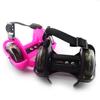 1 Pair Kids Children Outdoor Adjustable LED Flashing Wheel Heel Skate Rollers