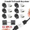 Keystone Plate Adapter HDMI-Compatible Female To Female Keystone Support 4k Easy To Use for Wall Plate Outlet Panel