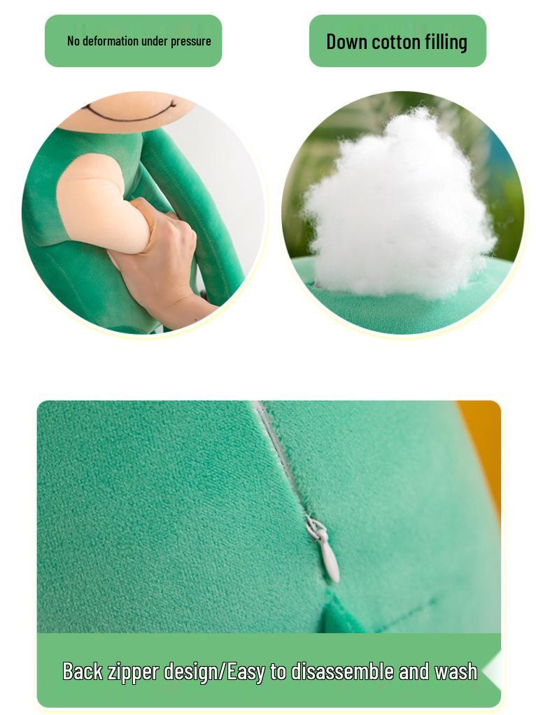 Long-Legged Forest Animal Plush Toy - Lion, Tiger, Monkey Pillow & Stuffed Doll Gift for Girls