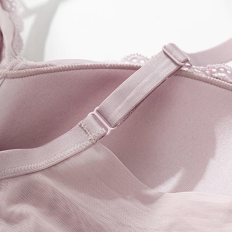 Silk Rimless Bra, Thin Mulberry Silk Underwear, Large Chest, Small Bra, Large Size, Large Chest Side Closure Adjustment
