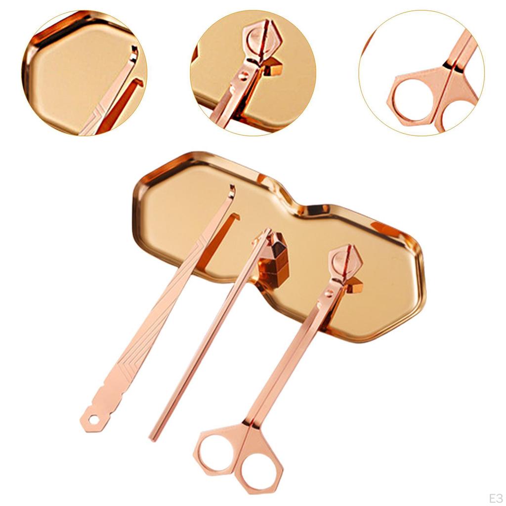 4 in 1 Candle Tool Kit Accessory Set Wick Trimmer for Birthday