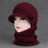 Hat Female God Mother Knitted Wool Hat Grandma Piled Thick Warm Elderly Cold Cotton Hat