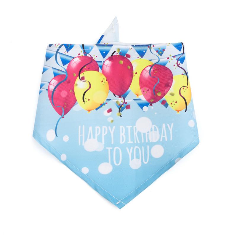 Dog Saliva Towel Creative Pattern Show Unique Charm Super Soft Balloon Print Pet Saliva Towel Birthday Party Decor Pet Supplies