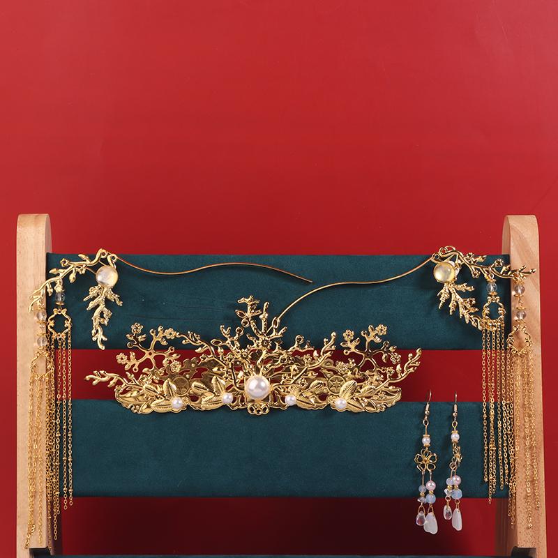 

4 шт./компл. женские ханьфу гребни для волос традиционные свадебные аксессуары для волос ювелирные изделия свадебный головной убор