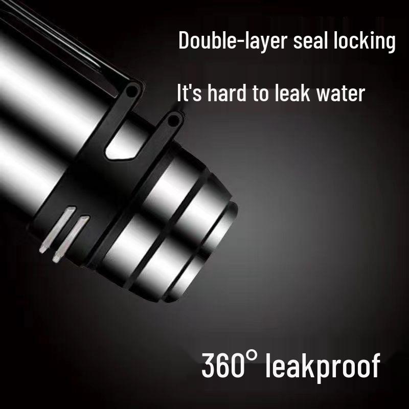 304 Stainless Steel Insulated Thermos Flask - Large Capacity Portable Wide Mouth Water Bottle for Outdoor Travel