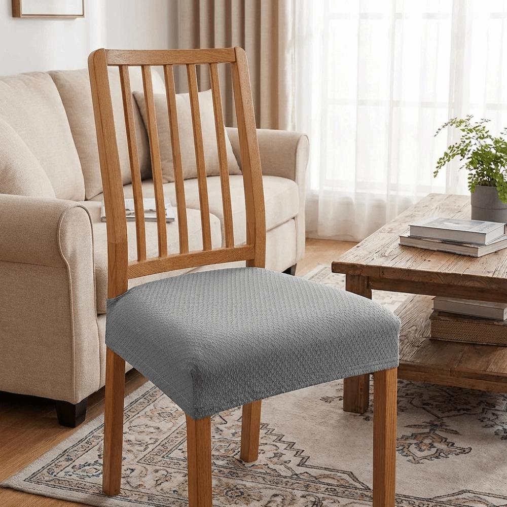 Solid Color Chair Seat Cover Removable Anti-dirty Chair Slipcover Elastic Seat Protectors Holiday