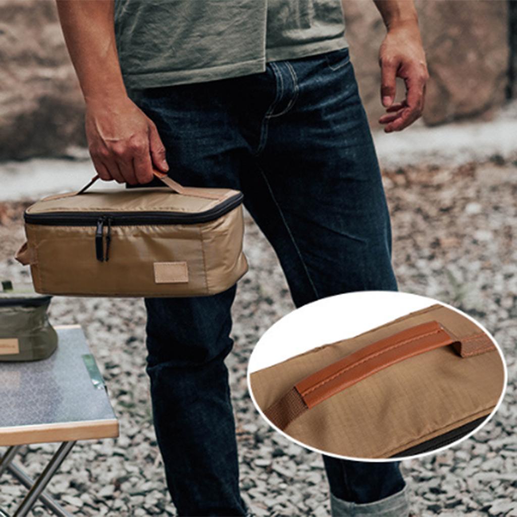 Cooking Utensils Carry Bag Camping Cookware Storage Bag Picnic Hiking Bag Outdoor Cooking Kitchen Tableware Organizer