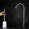 Grey Pull Out Kitchen Faucet Brushed Gold Sink Faucet Mixer Tap 360 Degree Rotation Torneira Cozinha Mixer Taps Kitchen Tap