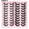 20 Pairs Faux Mink Lashes 3D Fluffy Natural Lashes Makeup False Eyelashes  Russian Strip Lashes Eyelash Extension