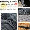 1pc Strap Design Ultra Soft Velvet Lounge Chair Rocking Chair Cushion with Anti Slip Particles Autumnand Winter Buttocks Cushion