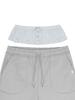 TUOMIO Detachable Bermuda Sweatpants [Grey]