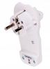 Flat Plug with Handle, White, 7mm, 2PZ, 16A, 3500W, with Grounding