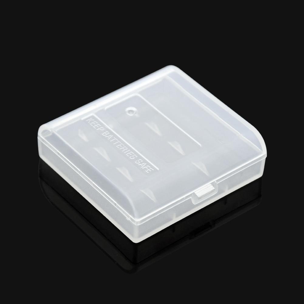 2/4 Slots Hard Plastic Battery Storage Boxes Case AA AAA Battery Holder Container Box With Clips For  2/4 X AA/AAA Batteries