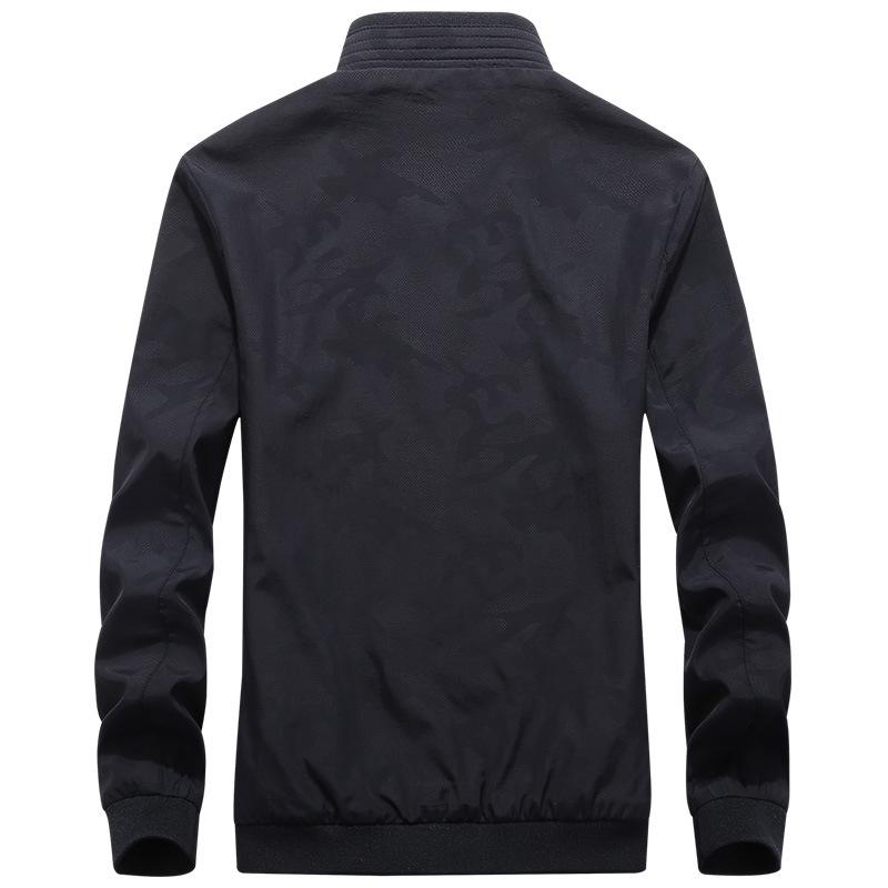 Весенне-осенняя камуфляжная куртка мужская тонкая дышащая стойка воротник повседневная — фото 6