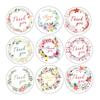 10 Sheets 21pcs 3.5cm Round Thank You Printed PVC Stickers DIY Party Gift Bag Box Decoration Baking Packaging Sealing