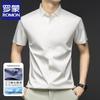 ROMON Men's Short Sleeve Business Casual Striped Shirt
