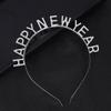Fashionable Rhinestone Happy New Year Headband – Stylish Party Hair Accessory