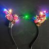 1PC Hair Band Glowing Headwear Hair Accessories Elk Pulp Antlers Party Prop Christmas Headband LED Light