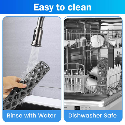 Shuiling Silicone Sink Mat, Heat Resistant -40~230C, Anti-Slip Sink Drain Protector, Kitchen Sink Mat, Plate Holder, Drying Mat (66*35cm*1 Piece)