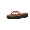 Flip-flops women's 2025 new summer fashion outer wear flat-bottomed flip-flops large-size women's cool slippers