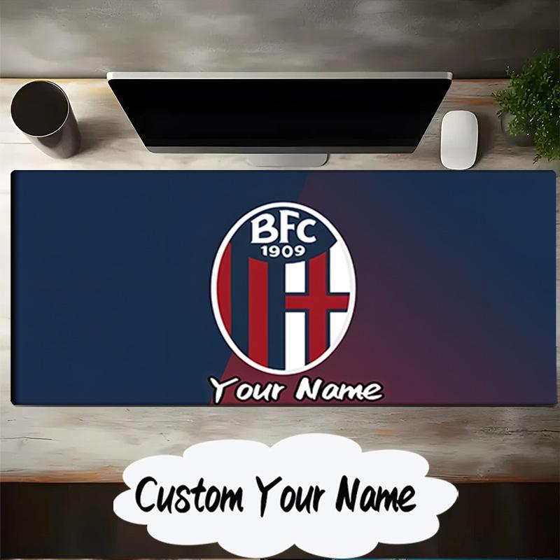 Custom Name Mouse pad Bologna Crest Design Mouse pad, Gaming Mouse Pad, keyboard pad, Desk Decor for computer notebook Fan Birthday Gift