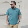 Men's Plus Size Summer Embroidered Short-Sleeve Business Casual Cotton T-Shirt