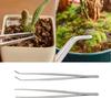 2pcs 5/6/8 Inch Straight Curved Tip Tweezers Stainless Steel Feeding Tongs for Garden Plant Sewing Machine Repairing DIY Craft