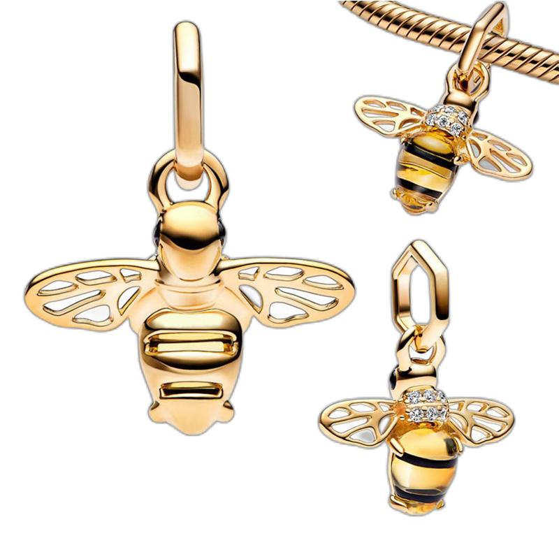 

Подвески-бабочки подходят для браслетов Хамелеон Светлячок 925 серебро Стрекоза Божья коровка Пчела Бусины DIY Изготовление ювелирных изделий PJT1188