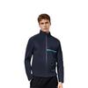 FILA Solid Color Stand Collar Fitness Knitted Jacket Men Jacket Royal-Blue A11M411502F-NV