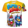 Kids Summer New Casual Funny Cartoon Game 3D Print O-neck T-shirts 3-13 Years Boys Girls Outfits Tops Children Clothes