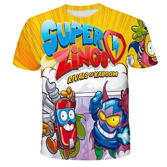Kids Summer New Casual Funny Cartoon Game 3D Print O-neck T-shirts 3-13 Years Boys Girls Outfits Tops Children Clothes