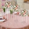 Bymaocar 3Pcs Acrylic Vase Clear Column Flower Display Rack Kit, DIY Tall Flower Stand for Parties, Events, Wedding Centerpieces