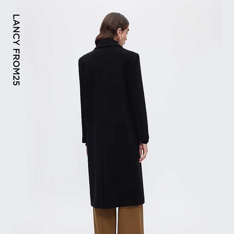 Langzi Pure Wool Retro Elegant Tweed Overcoat