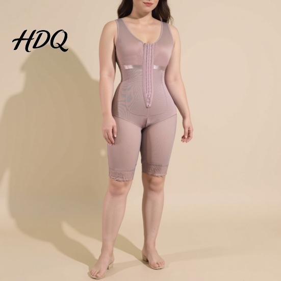 Post-surgery Compression Garment Tummy Control Front-Clasp Bodysuit Postpartum Belt Body Shaper Shapewear Hip Adjustable Waist Trainer Durable