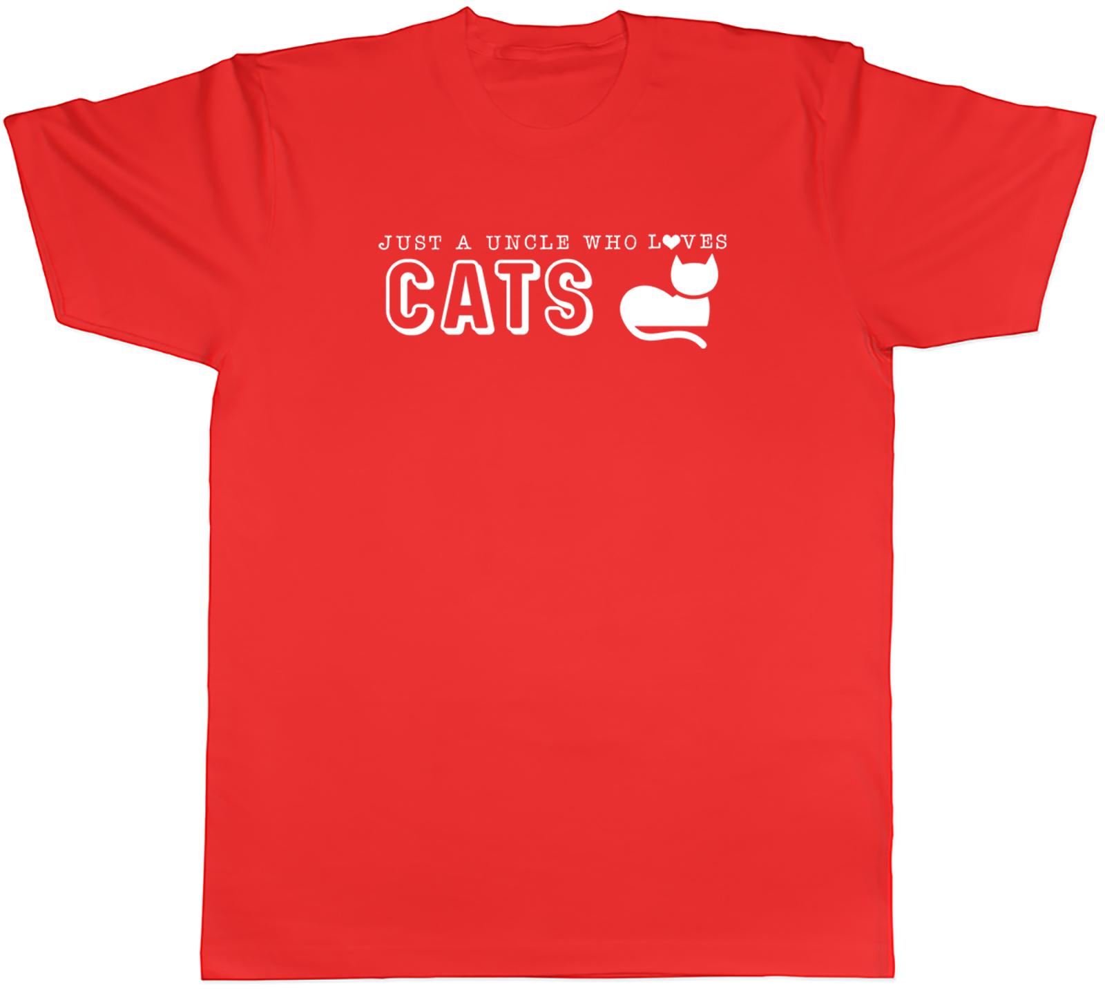 Just A Uncle Who Loves Cats Animal Unisexs Unisex TShirt Tee Gift S