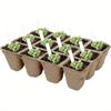 40 Pack Peat Seed Starter Trays with 40 Plants Labels 480 Cells Seedling Start Pots Kit Gardens Germination Plant Starter Trays