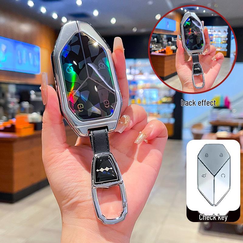 Key Cover & Metal Key Ring for BYD Formula Leopard 3, 5, & 8