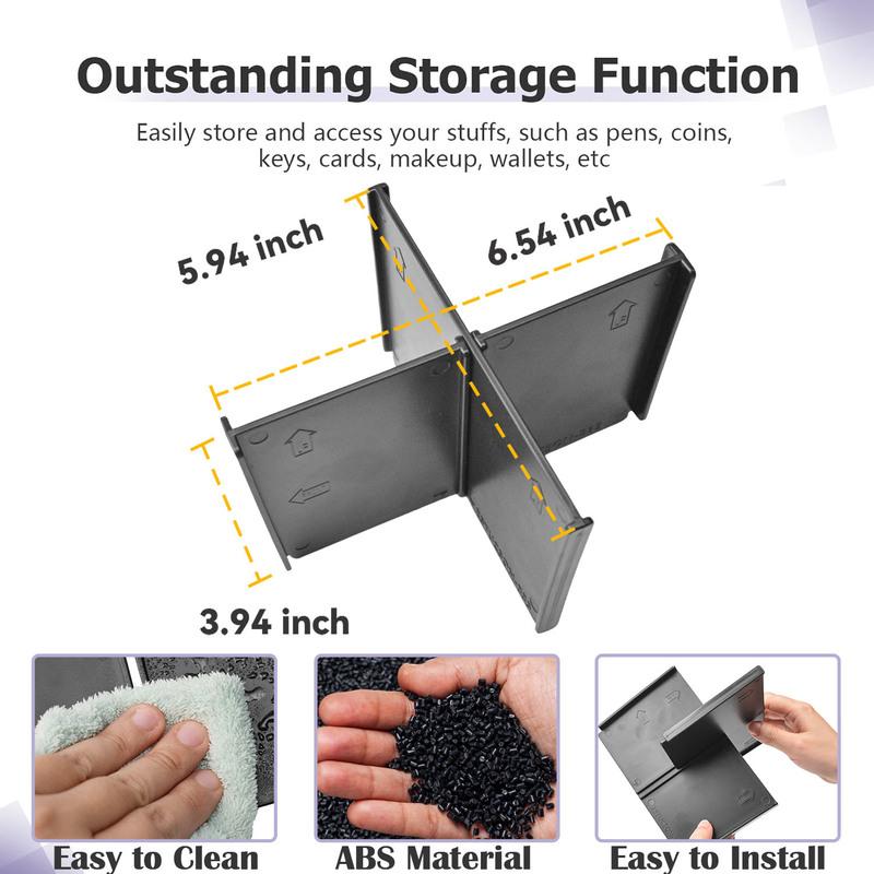 Center Console Organizer Tray for 2025 Hyundai Tucson Armrest Storage Dividers Interior Center Console Dividers Car Accessories