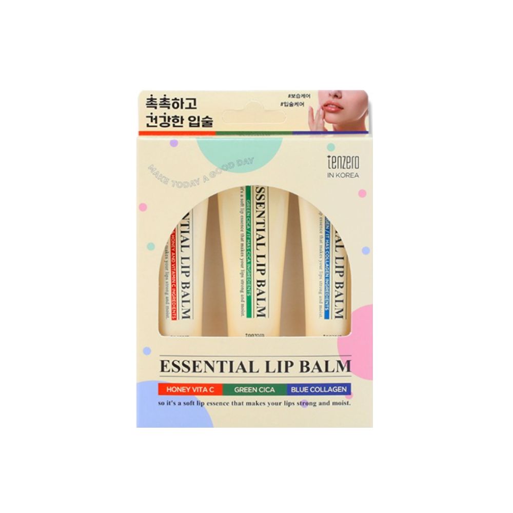 TENZERO Essential Lip Balm 3-Piece Set