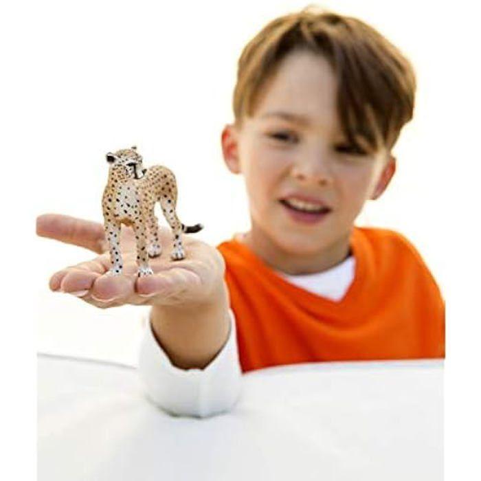 Figurine - SCHLEICH - Guépard femelle - 9.8 x 3.4 x 6.5 cm - Noir - Dès 3 ans