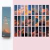 30pcs Warmth Series Bookmark Set White Card Paper Memo Page Marker for Books Unique Reading Gift