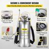 Stainless Steel Sprayer 8L Household Gardening and Floor Cleaning Sprayer, Suitable for the Current Neds of Industry, Agriculture, Commerce, Medicine