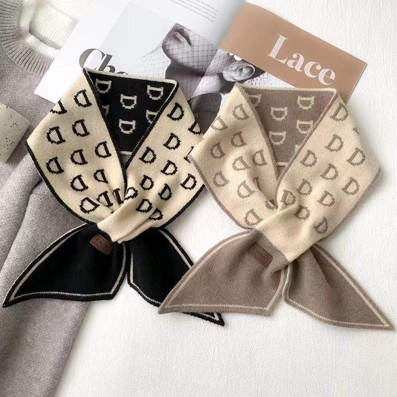 Damen Hahnentritt Schal - Koreanischer Stil, Herbst/Winter, Warmer & Niedlicher Kragen, 2022 Erweiterte Kollektion