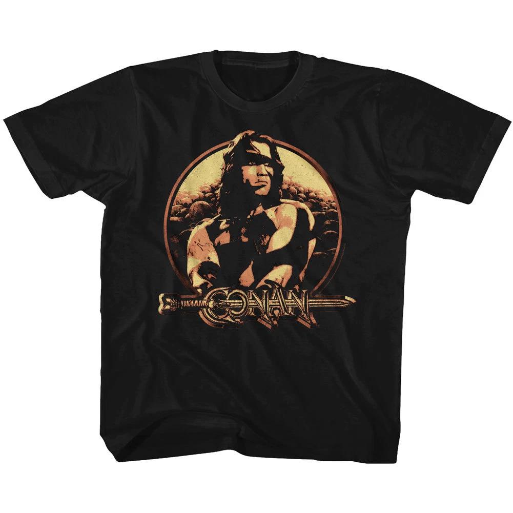 Conan The Barbarian Movie Sheild Youth T Shirt XS-YXL M