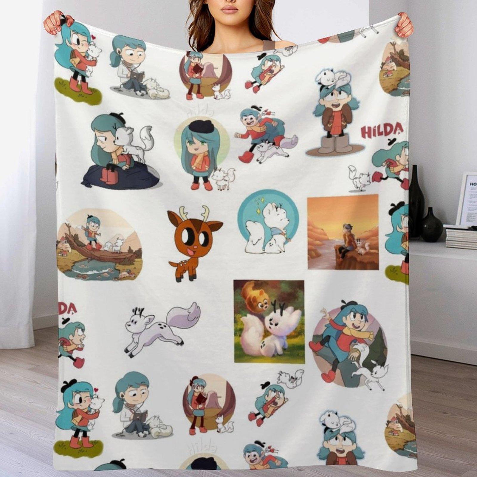 All of Netflix Hilda hilda twig Hildanetflix Hilda Netflix hilda twig cartoon kids show twig Sleeping twig Throw Blanket 102x76cm(40x30in)