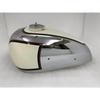 Panther M100 600CC Gas Fuel Petrol Tank Cream Ivory Painted and Chrome 1947-1953